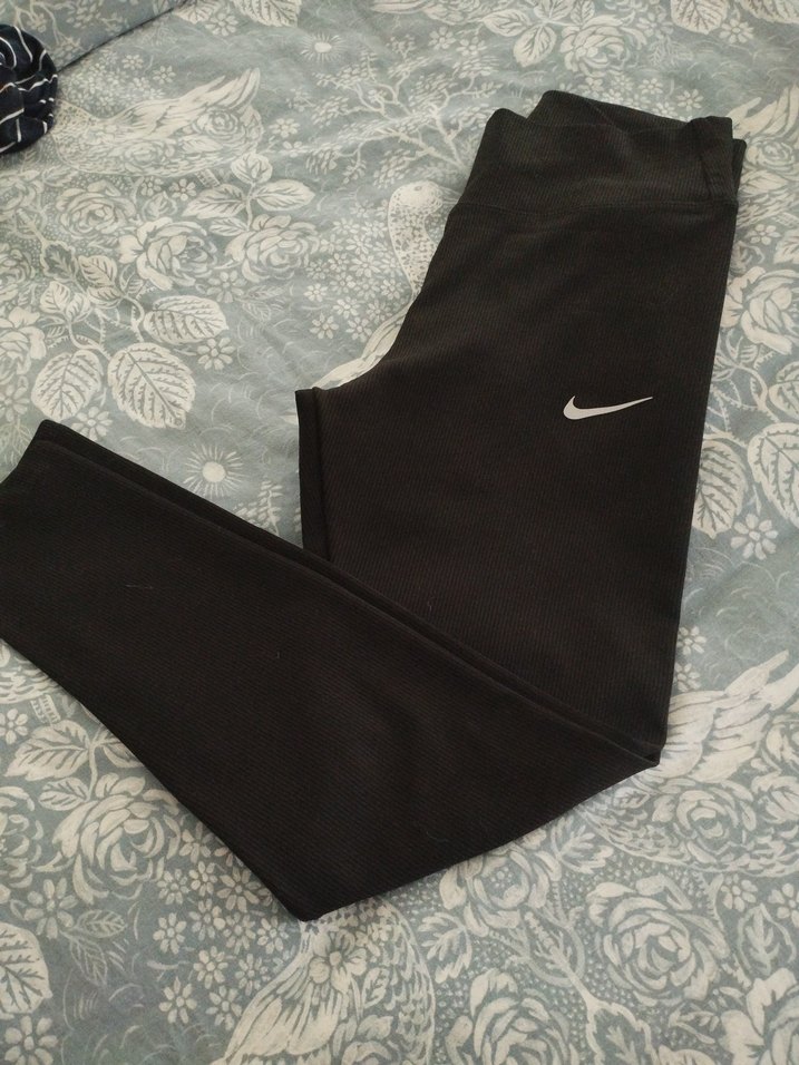 Kadın Siyah Nike Spor Tayt - Görsel 4