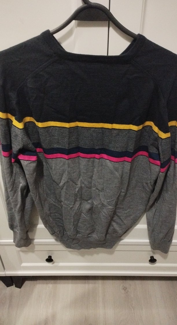 Sabri Özel Gri V Yakalı Erkek Triko Kazak - Görsel 3