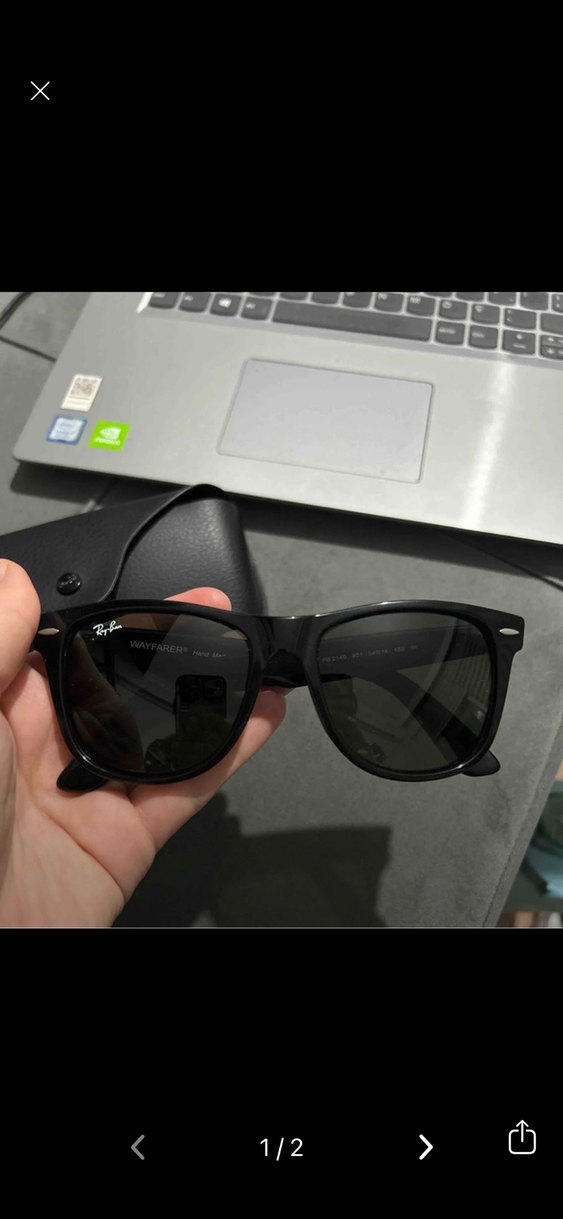 Ray-Ban Siyah Parlak Kadın Güneş Gözlüğü - Görsel 2