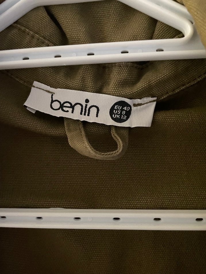 Haki Renkli Düğmeli Salaş Kadın Ceket - Görsel 4