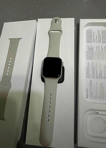 Gri Akıllı Saat  bej Kadranlı - Görsel 6