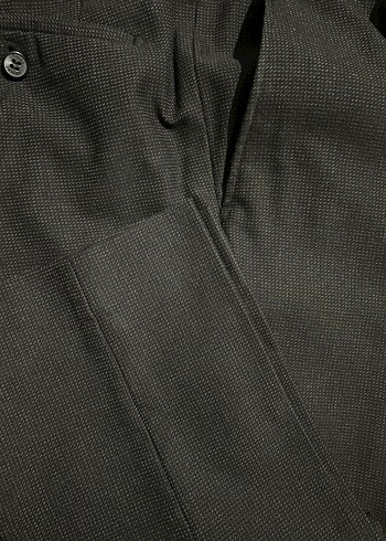 Düğmeli Erkek Siyah Takım Elbise - Görsel 13