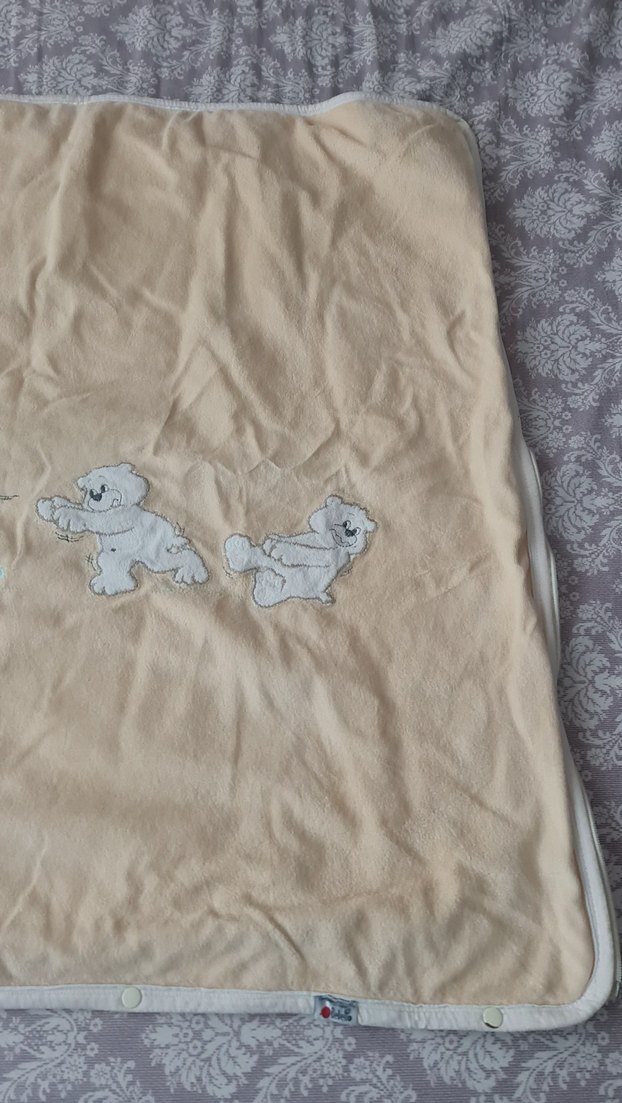 Bej Bebek Uyku Tulumu Fermuarlı - Görsel 4