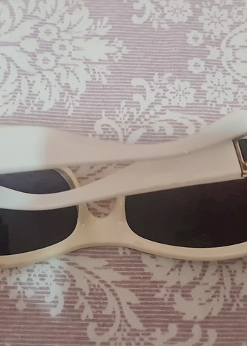 Beyaz Retro Kadın Güneş Gözlüğü - Görsel 3