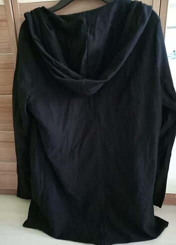 l Beden Bershka uzun siyah hırka