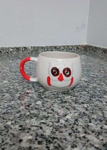 Renkli Desenli Seramik Kupa