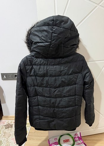 Kürklü Kısa Kadın Kışlık Mont - Görsel 3