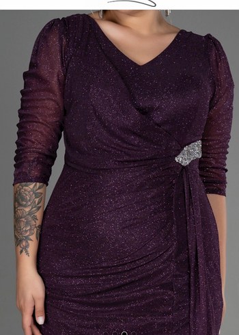 Simli abiye elbise - Görsel 3