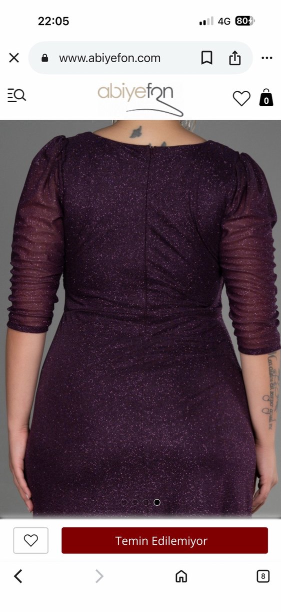 Simli abiye elbise - Görsel 5