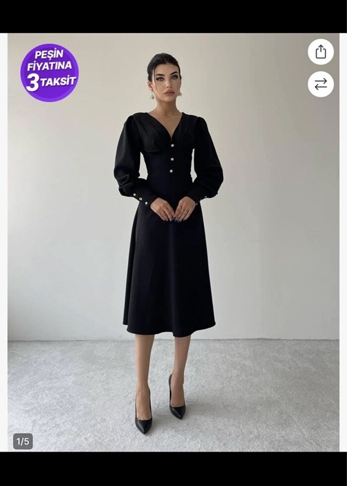 Midi boy yeni sezon elbise - Görsel 2