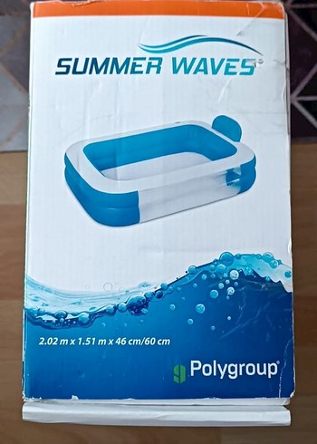 Summer Waves Büyük Şişme Havuz Mavi - Görsel 2
