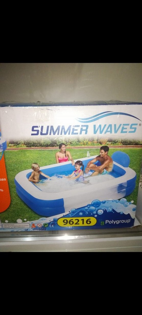 Summer Waves Büyük Şişme Havuz Mavi - Görsel 3