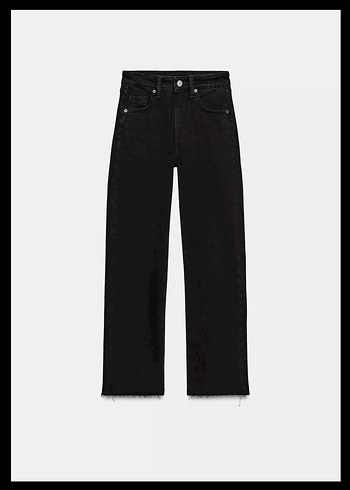 Siyah Kadın Denim Cigarette Pantolon - Görsel 6