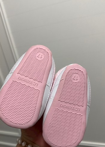 Pembe Kız Çocuk İlk Adım Ayakkabısı Velcro - Görsel 2