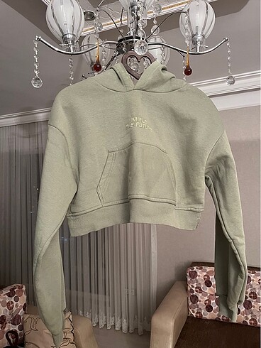 m Beden trendyolmilla yeşil crop sweat