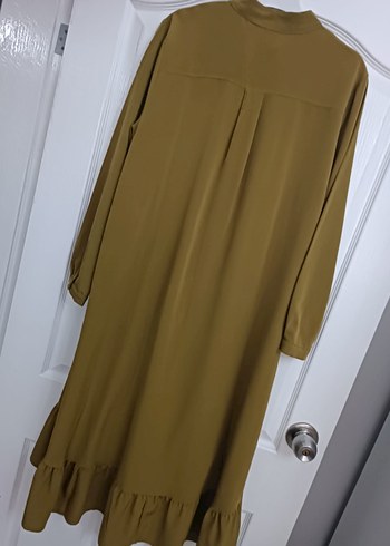 Kadın Haki Uzun Kollu Fırfırlı Tunik - Görsel 5