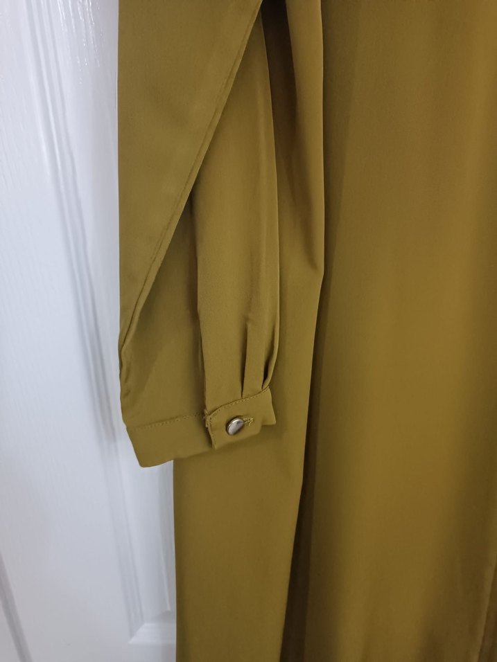 Kadın Haki Uzun Kollu Fırfırlı Tunik - Görsel 2