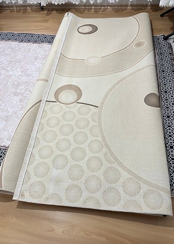 Bej Soyut Desenli Modern Halı - Görsel 5