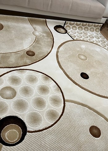 Bej Soyut Desenli Modern Halı - Görsel 4