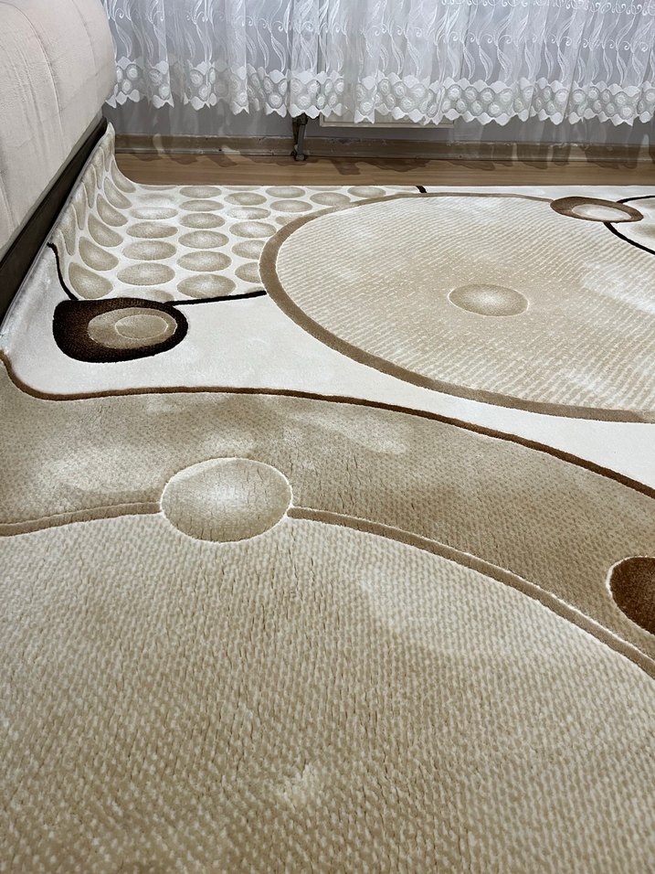 Bej Soyut Desenli Modern Halı - Görsel 3