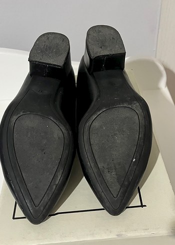 Siyah Kadın Stiletto Blok Topuklu - Görsel 5