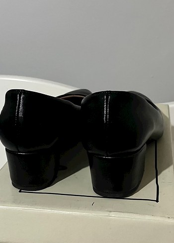 Siyah Kadın Stiletto Blok Topuklu - Görsel 6