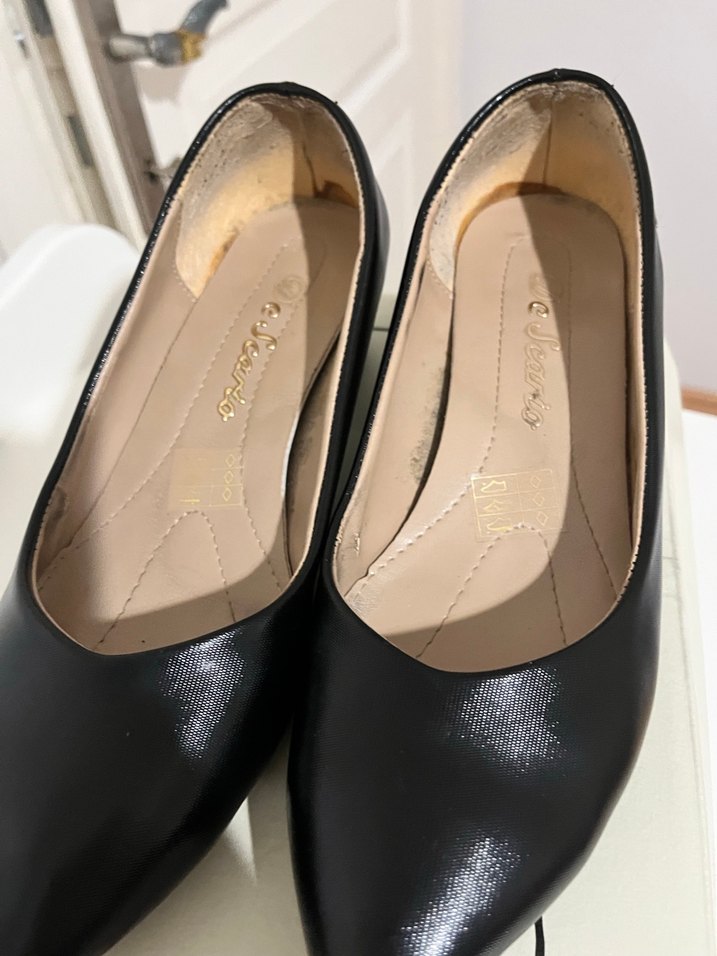 Siyah Kadın Stiletto Blok Topuklu - Görsel 3