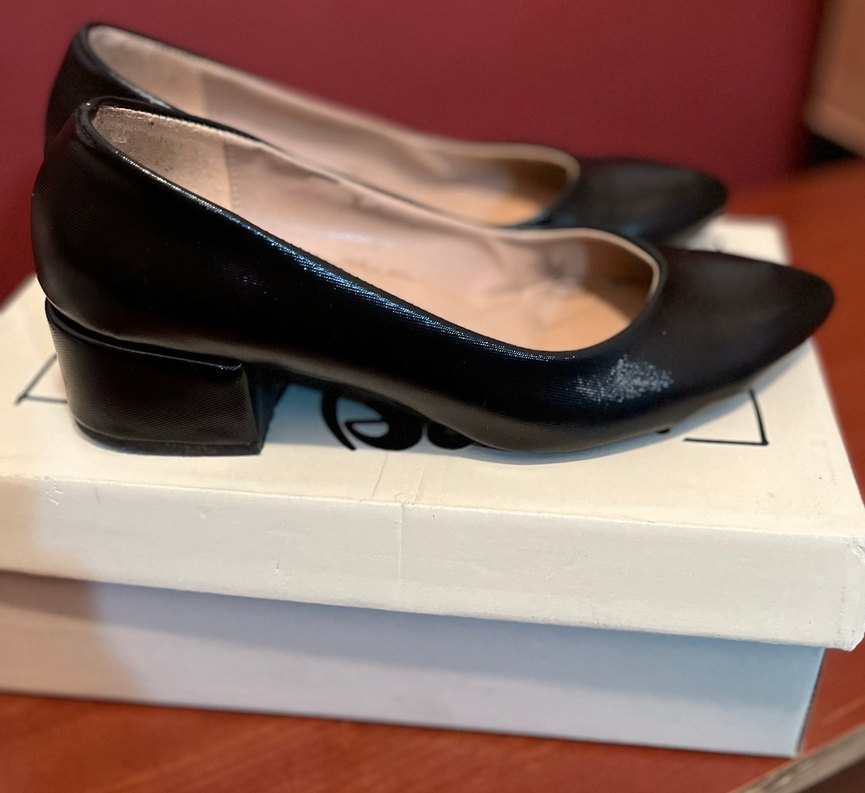 Siyah Kadın Stiletto Blok Topuklu - Görsel 2