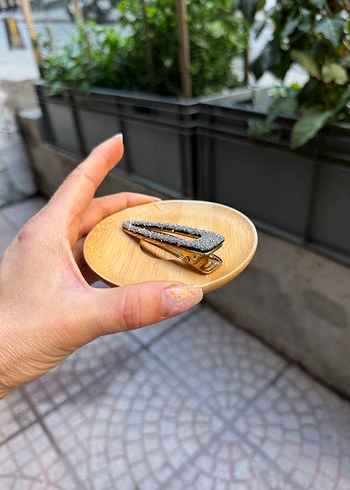 Diğer Gri Metal Tokalı Bohem Kadın Saç Aksesuarı