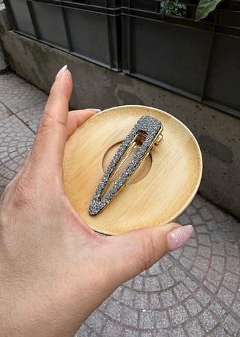 Gri Metal Tokalı Bohem Kadın Saç Aksesuarı