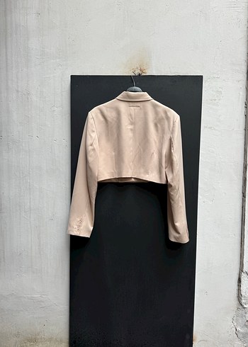 Diğer Bej Mini Kadın Blazer Ceket