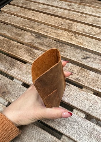 Hakiki deri el yapımı cüzdan kalemlik not defterliği - Görsel 7