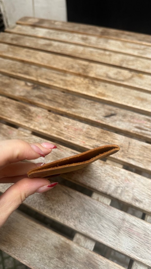 Hakiki deri el yapımı cüzdan kalemlik not defterliği - Görsel 5