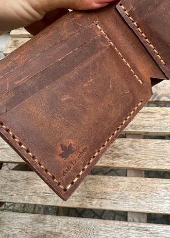 Hakiki deri el yapımı Erkek Cüzdanı - Görsel 8