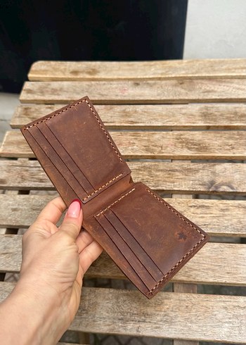 Hakiki deri el yapımı Erkek Cüzdanı - Görsel 4