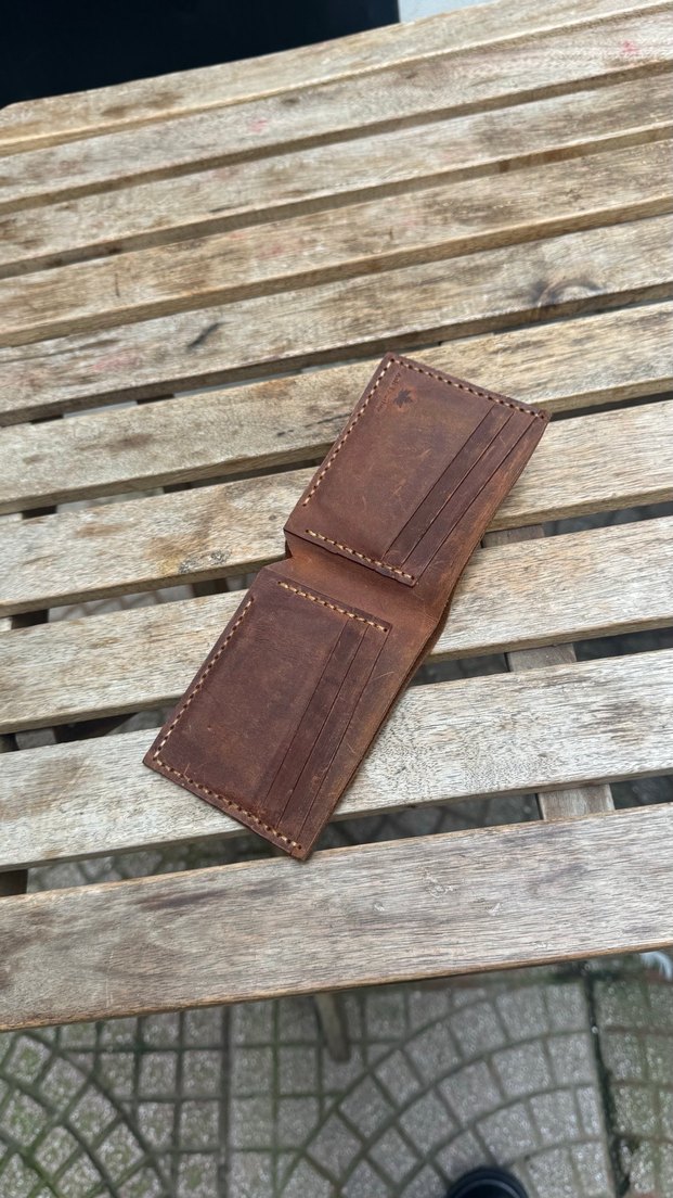Hakiki deri el yapımı Erkek Cüzdanı - Görsel 5