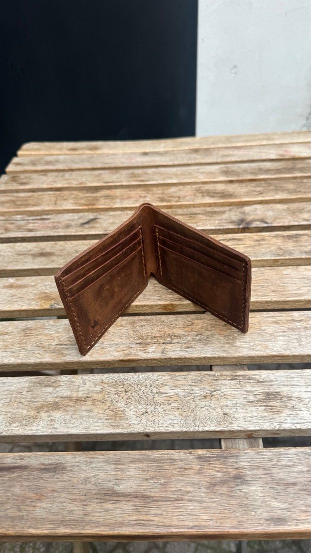 Hakiki deri el yapımı Erkek Cüzdanı - Görsel 3