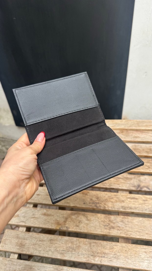 Minimalist Siyah Biker Erkek Cüzdanı - Görsel 4