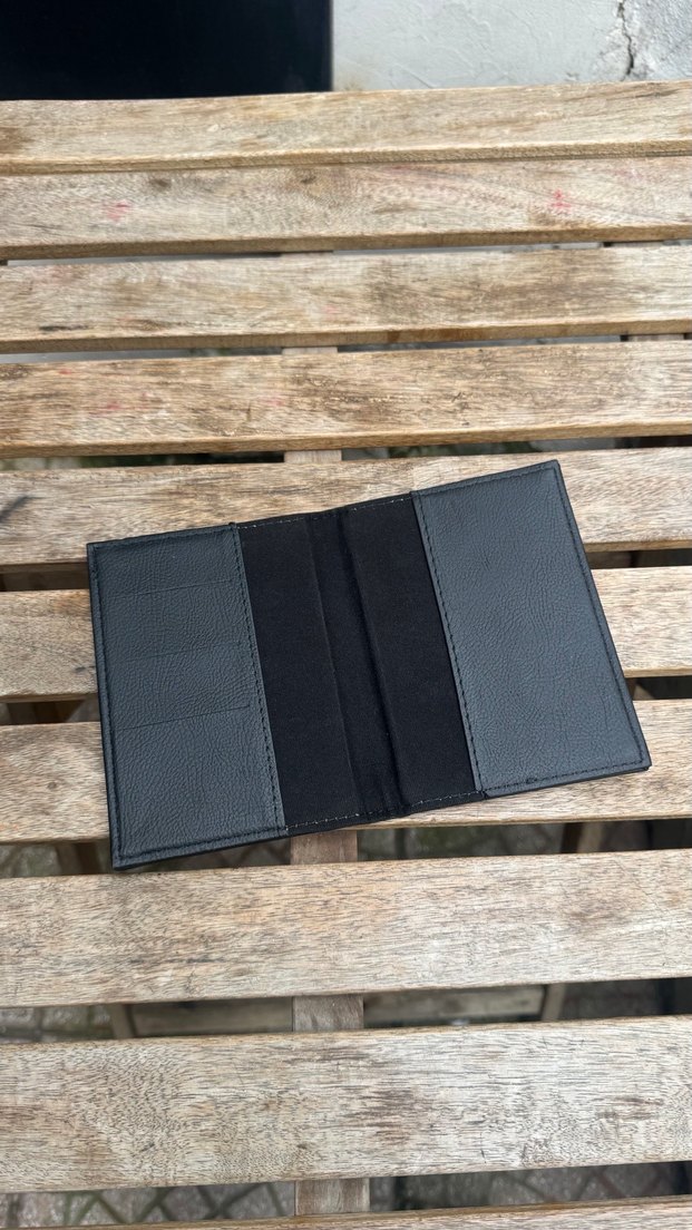 Minimalist Siyah Biker Erkek Cüzdanı - Görsel 3