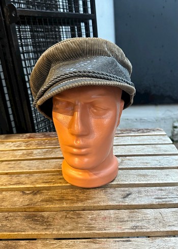 Piliseli fitilli Süet Şapka kasket - Görsel 5