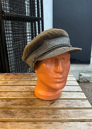 Piliseli fitilli Süet Şapka kasket - Görsel 4