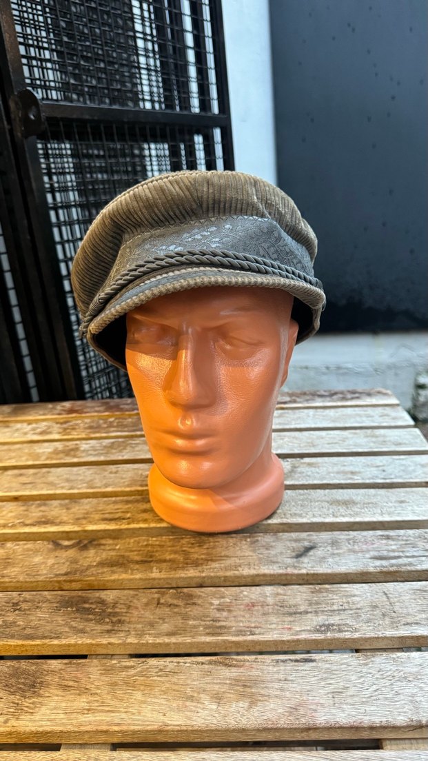 Piliseli fitilli Süet Şapka kasket - Görsel 5