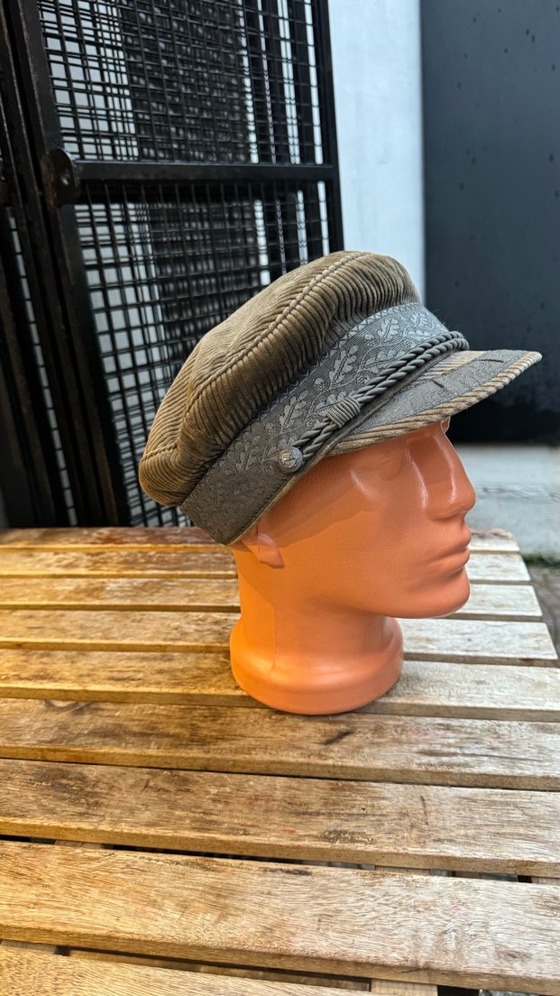 Piliseli fitilli Süet Şapka kasket - Görsel 2