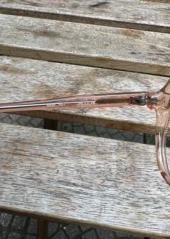 Bej Transparan Vintage gözlük çerçevesi - Görsel 9