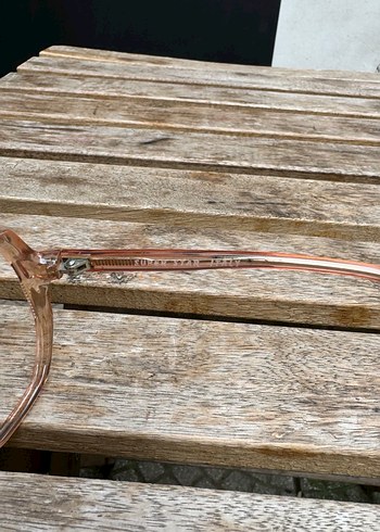 Bej Transparan Vintage gözlük çerçevesi - Görsel 8
