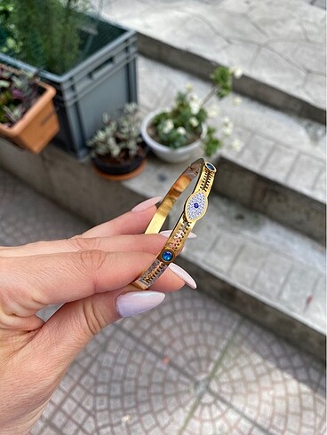 Nazar boncuğu göz çelik bileklik bilezik