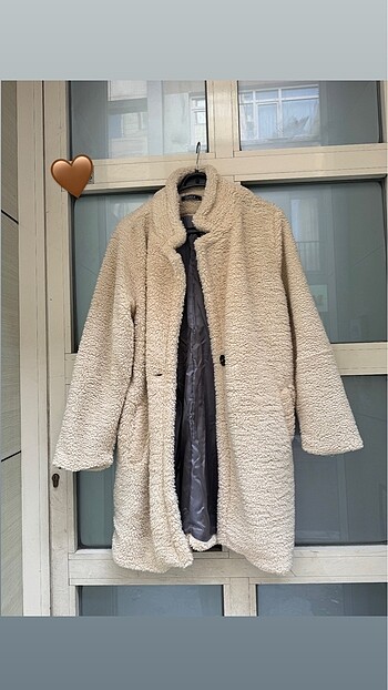 Peluş ceket kaban