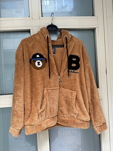 Kapüşonlu peluş sweatshirt