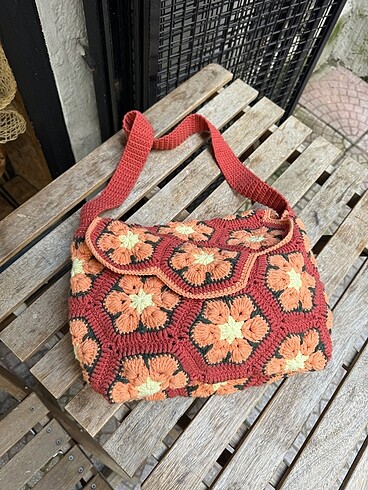 Beden El işi örgü handmade çanta