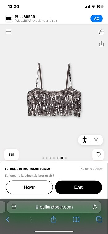 m Beden çeşitli Renk Pull & bear üst